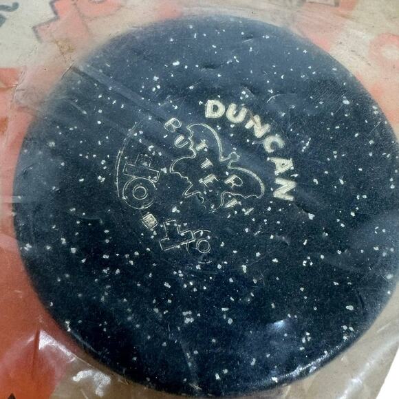 Duncan Butterfly Yo-Yo #707 Vintage 1958 Wooden New In Package Black - Picture 3 of 5